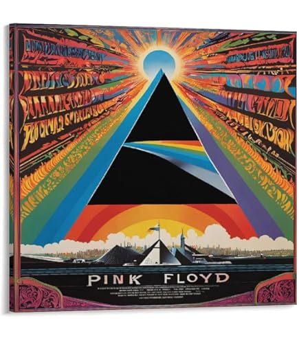 Amazon.co.jp: Buyartforless フレーム入りピンクフロイド - ダーク